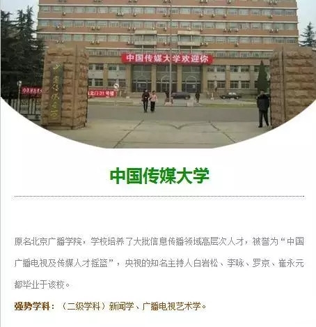 中国传媒大学